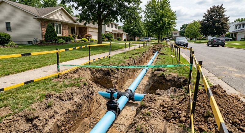 Commercial Water Main Installation