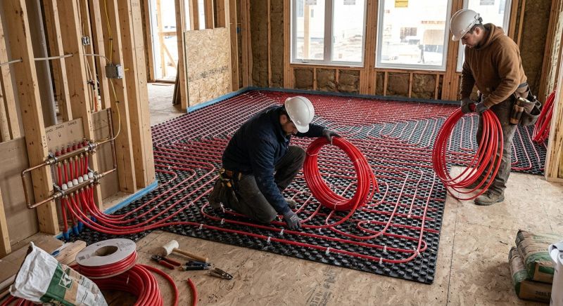 Radiant Floor Heating Installation