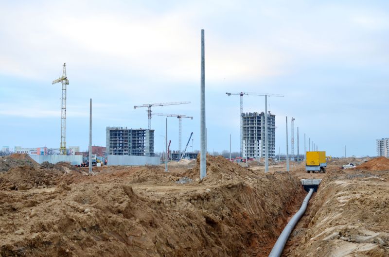 Commercial Sewer Main Installation